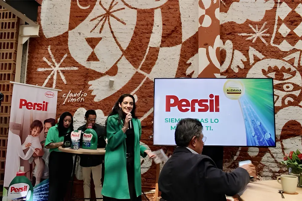 María José Arenas, vocera de Henkel, durante el relanzamiento de Persil en México
