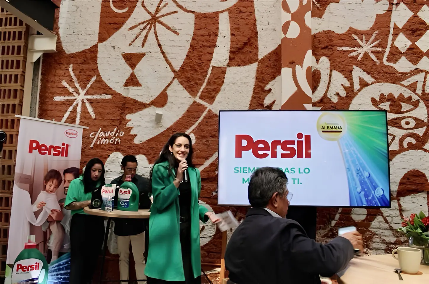 María José Arenas, vocera de Henkel, durante el relanzamiento de Persil en México