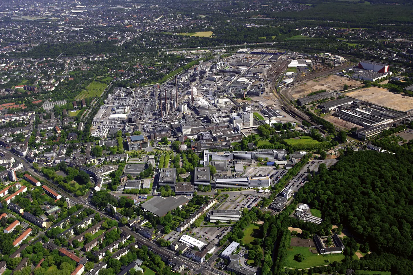 
Vista aérea sede central en Düsseldorf