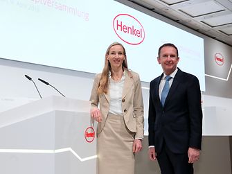 CEO de Henkel, Hans Van Bylen y Dra. Simone Bagel-Trah, Chairwoman del Comité de Accionistas y del Consejo de Supervisión