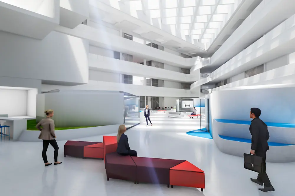 
El edificio de última generación contendrá laboratorios, instalaciones de investigación y pruebas, espacio de oficinas y salas de conferencias con espacio para más de 350 empleados.
